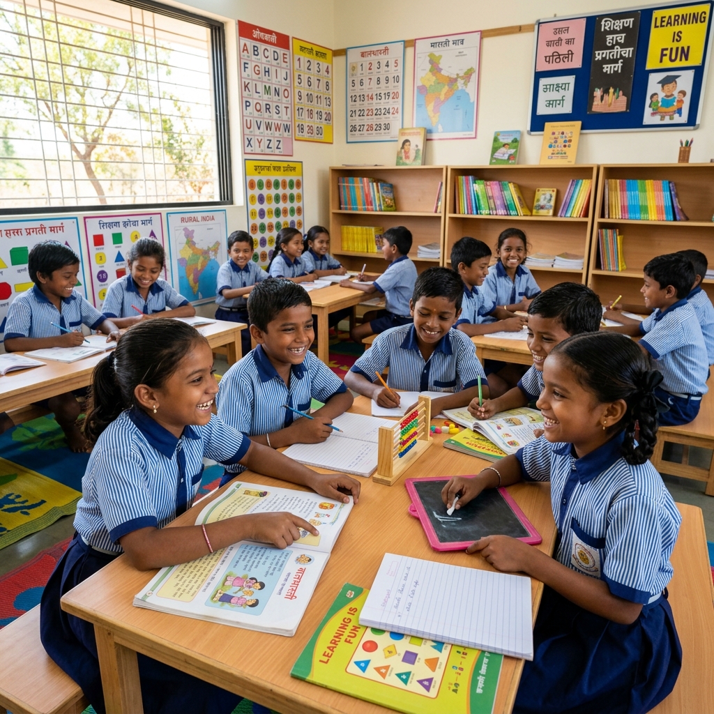 Students using TLM